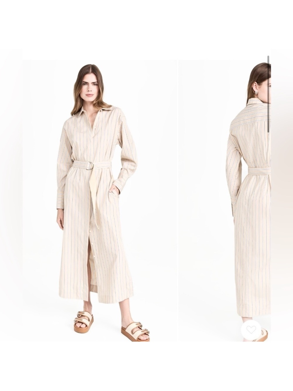 Rag & Bone Striped Shirt Maxi Dress